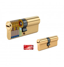 Цилиндр Kale 164 BNE 30+10+30=70 мм, 5 ключей, сатин с покрытием латунь