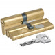Цилиндр Kale 164 BNE 35+10+35=80mm, 5 ключей, с покрытием латунь