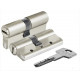 Цилиндр Kale 164 DBNE 26+10+32, 62mm, никель, 5 ключей