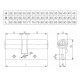 Цилиндр Kale 164 DBNEM 40+10+40=90mm никель, 5 ключей, с вертушкой
