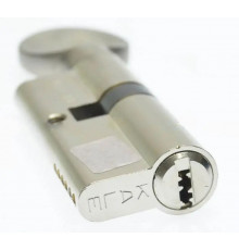 Цилиндр Kale 164SMC 45+10+45=100mm, никель, 5ключ с вертушкой