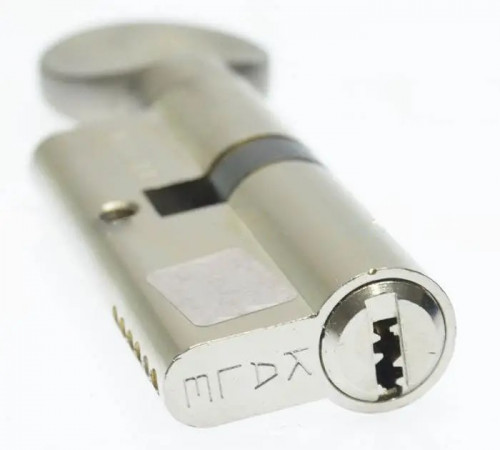 Цилиндр Kale 164SMC 45+10+45=100mm, никель, 5ключ с вертушкой