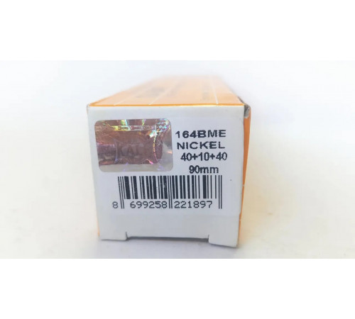 Цилиндр Kale BMЕ 40х10х40=90 мм, никель с вертушкой