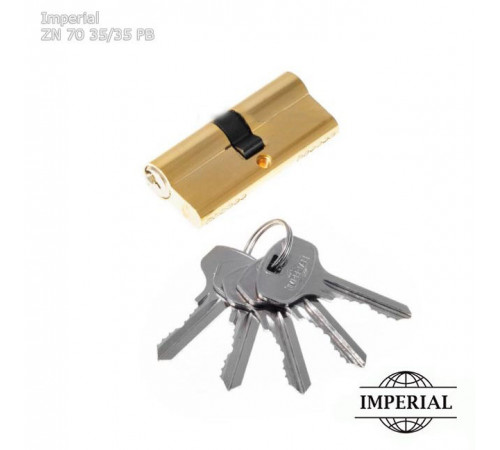 Цилиндровый механизм Imperial ZN 70 мм (35/35) PB