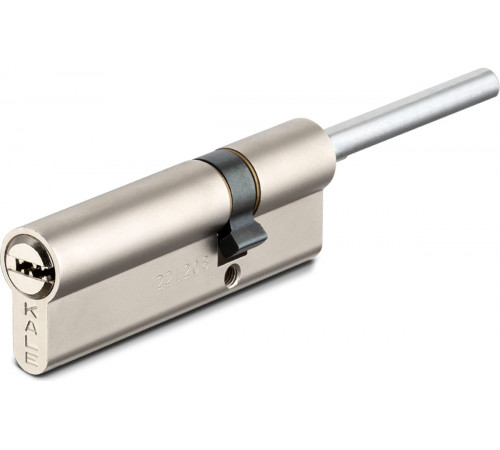 Цилиндр 164SXC 45+10+26=81 мм, никель, 5 ключей, со штоком