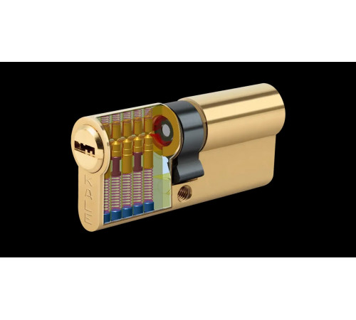 Цилиндр Kale 164 BNE 26+10+35=71 мм, 5 ключей, с покрытием латунь