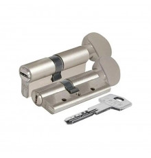 Циліндр Kale 164 DBNEM 30+10+30=70mm, нікель, 5 ключів, з вертушкою