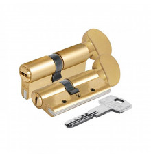 Циліндр Kale 164 DBNEM 40+10+40=90mm латунь, 5 ключів, з вертушкою