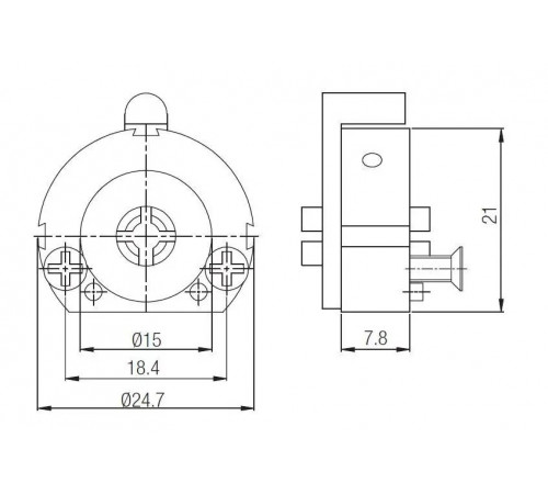 Цилиндр Kale 164 F с крестообразным ключом, 5 ключей, латунь