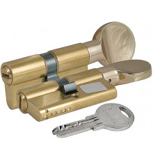 Циліндр Kale 164 YGS 26+10+32=68mm, латунь, 5 ключів, з вертушкою на довгій стороні