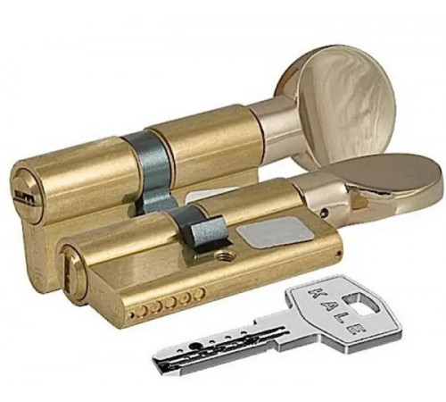 Цилиндр Kale BM 45х10х45=100 мм, латунь с вертушкой