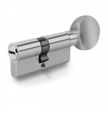 Цилиндр Kale BMЕ 26х10х35=71 мм, никель с вертушкой на длинной стороне