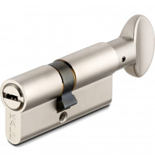 Цилиндр Kale BMЕ 35х10х45=90 мм, никель, с вертушкой на длинной стороне