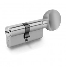 Циліндр Kale BMЕ 35х10х45 = 90 мм, нікель з вертушкою на короткій стороні