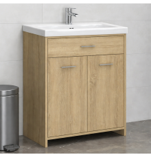 Шкаф для ванной комнаты, дуб сонома