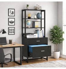 Шкаф для документов, 2 ящика с открытыми полками