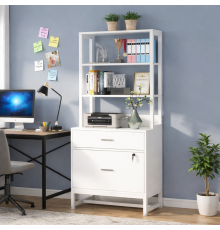 Шкаф для документов, 2 ящика с открытыми полками