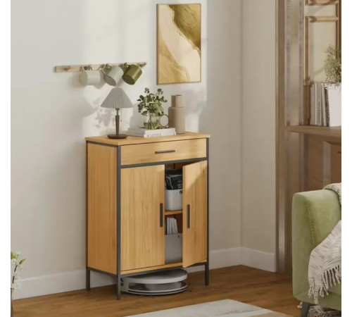 Шкафчик для ванной HOMCOM 60×30×80 см с ящиком и полками