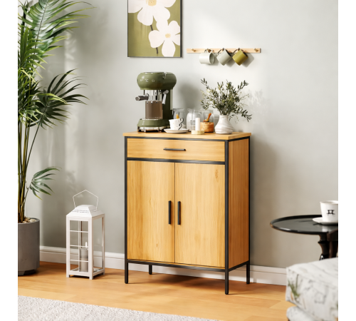 Шкафчик для ванной HOMCOM 60×30×80 см с ящиком и полками