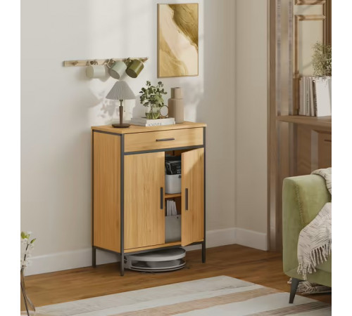 Шкафчик для ванной HOMCOM 60×30×80 см с ящиком и полками