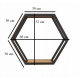 Шестигранная полка лофт 30×30 от MSM