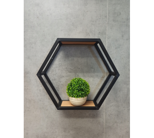 Шестигранная полка лофт 30×30 от MSM