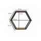 Шестигранная полка лофт 30×30 от MSM
