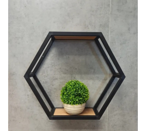 Шестигранная полка лофт 30×30 от MSM