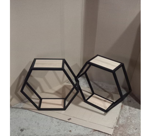 Шестигранная полка лофт 30×30 от MSM