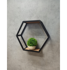 Шестигранна полиця лофт 30x30