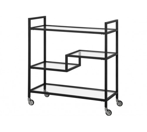Барная тележка Lovett со стеклянными полками