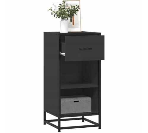 Шкаф, черный, 35,5×35×76 см