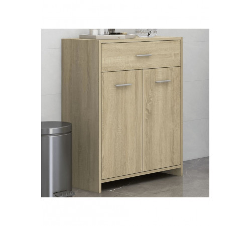 Шкаф для ванной комнаты, дуб сонома