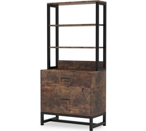 Шкаф для документов — 2 ящика и открытые полки (МСМ)