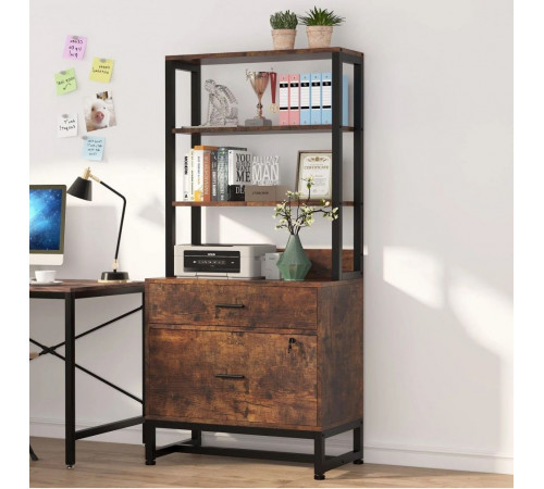 Шкаф для документов — 2 ящика и открытые полки (МСМ)