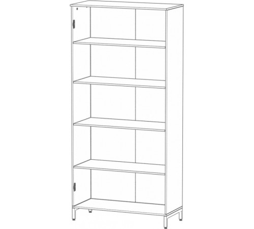 Шкаф офисный LT-900 белый — MSMLOFT.