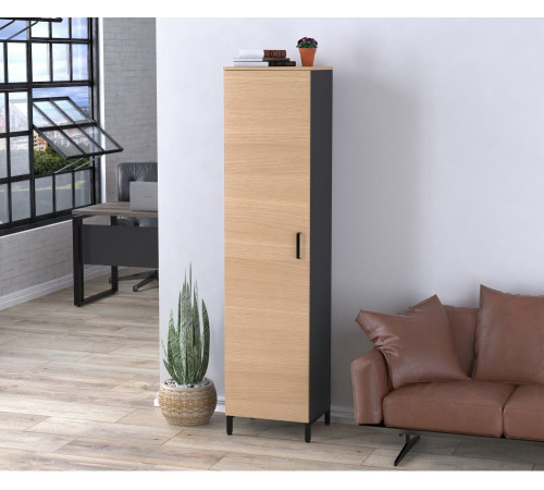 Шкаф офисный LT-450-1900 (антрацит) — MSMLOFT