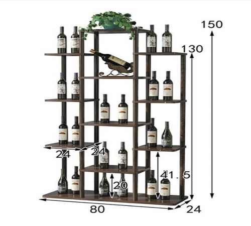Багатоярусна підлогова винна шафа/вітрина